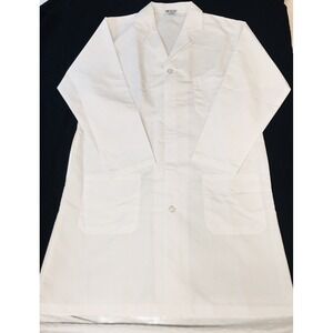 Medline Unisex Size 36 Long Lab‎ Coat White Doctor Nurse Therapist NWOT NEW